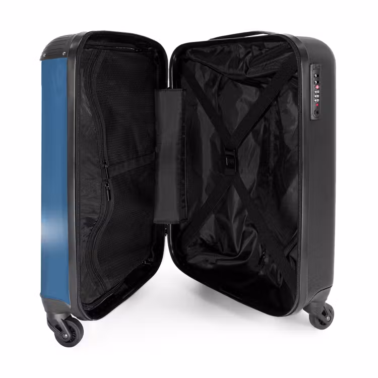Suitcase - Blue car with pink flames — 3