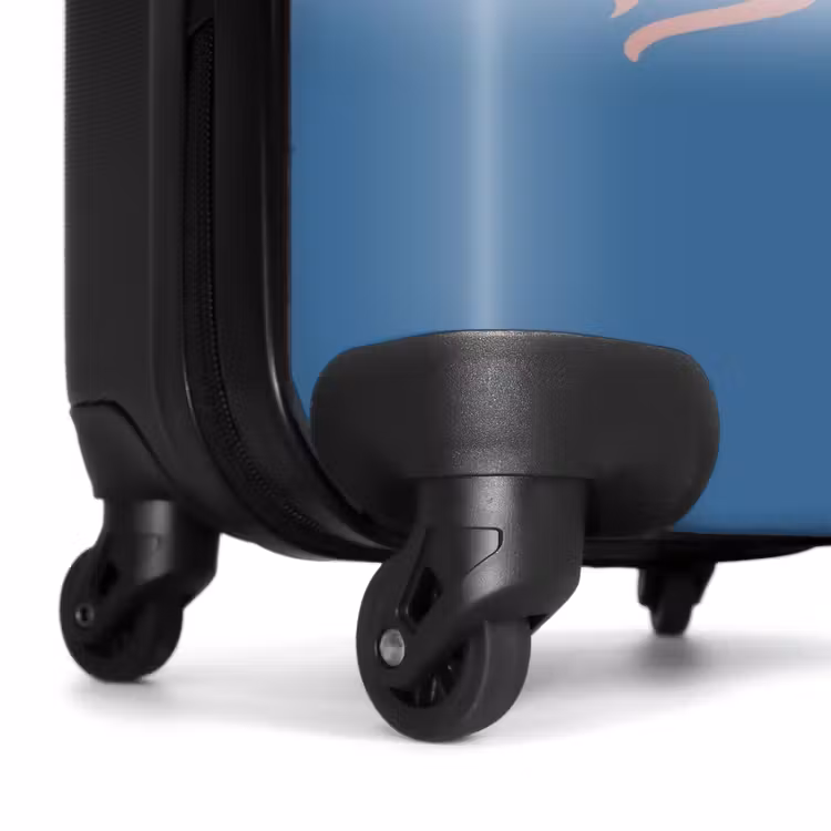 Suitcase - Blue car with pink flames — 6