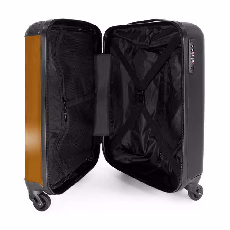 Suitcase - Blue car with yellow flames — 3
