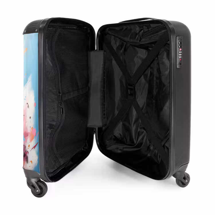 Suitcase - Galloping horse with colorful background — 3