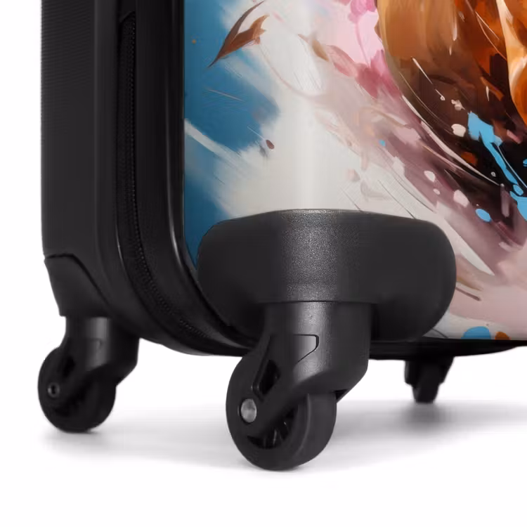 Suitcase - Galloping horse with colorful background — 6
