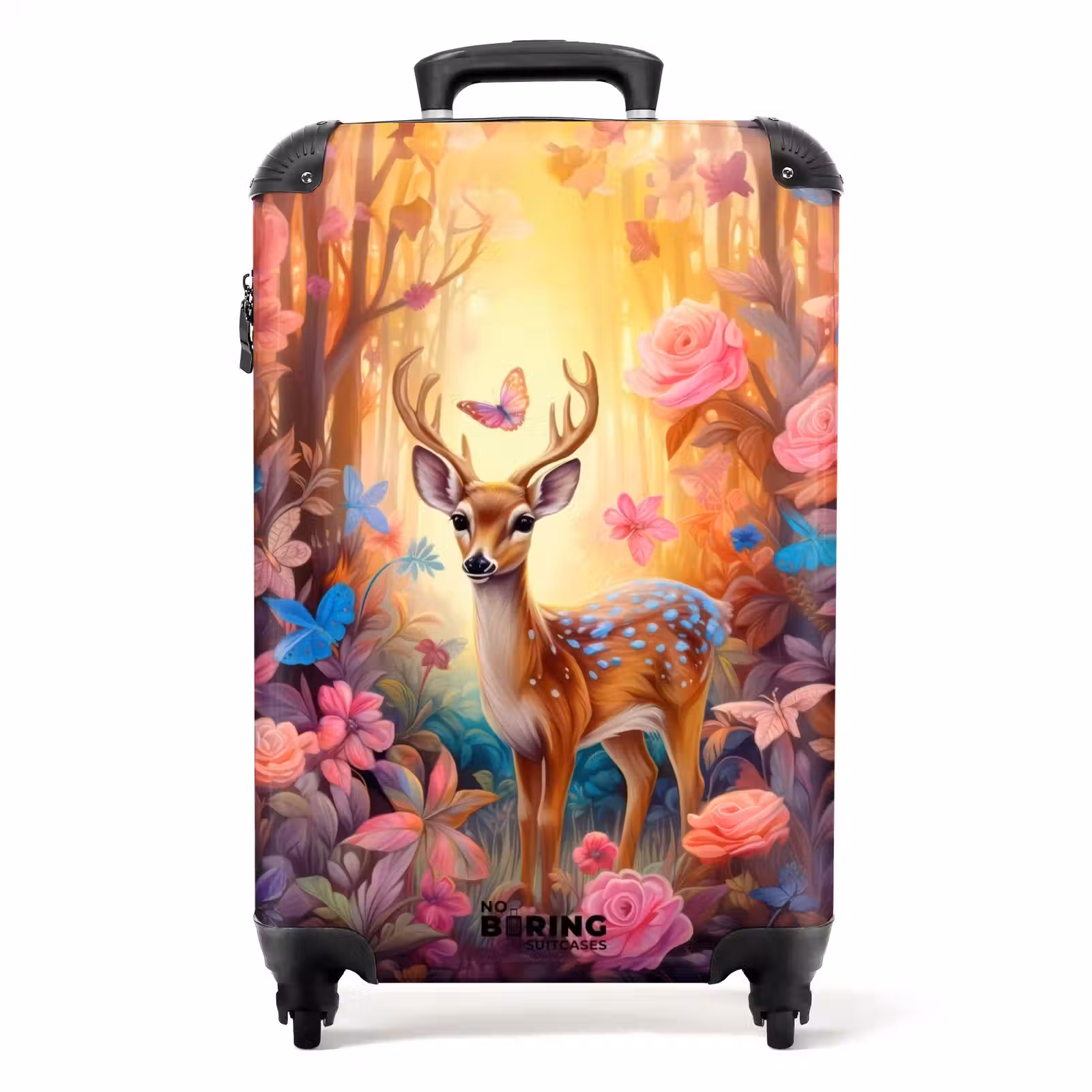 Suitcase - Blossom forest deer — 1