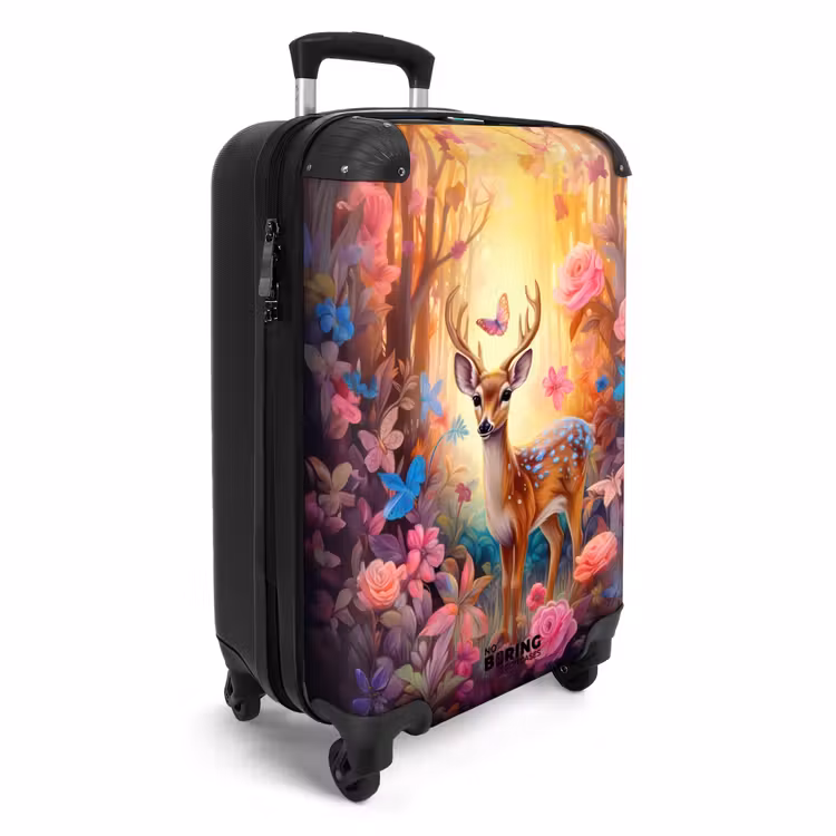 Suitcase - Blossom forest deer — 4