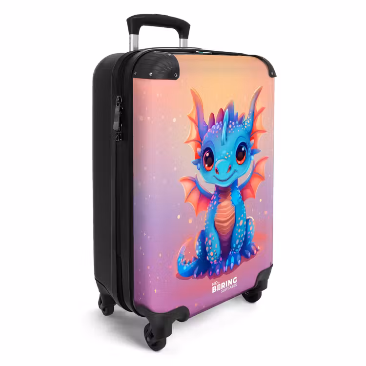 Suitcase - Cute baby dragon — 4