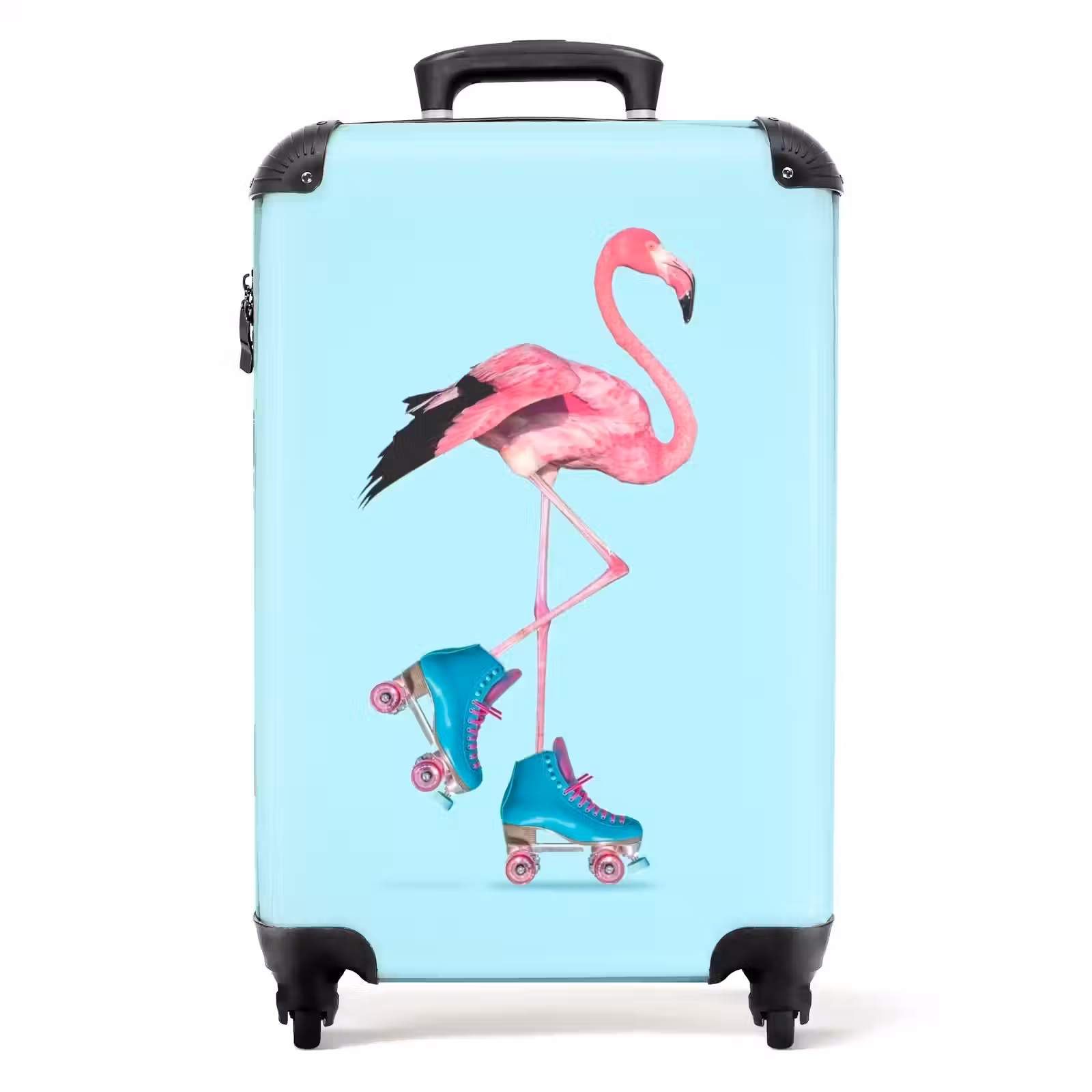 Suitcase - Flashy flamingo — 1