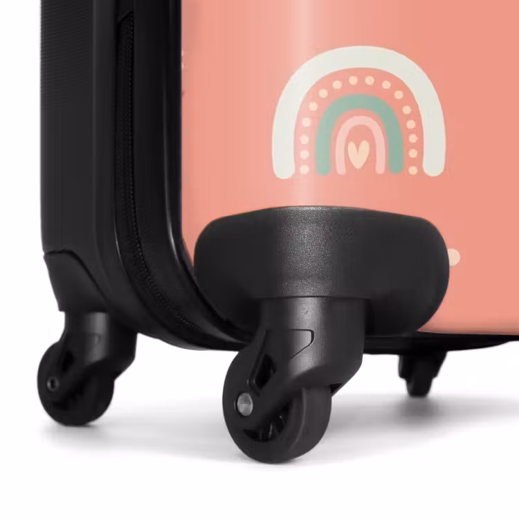 Suitcase - Coral color arcs — 6