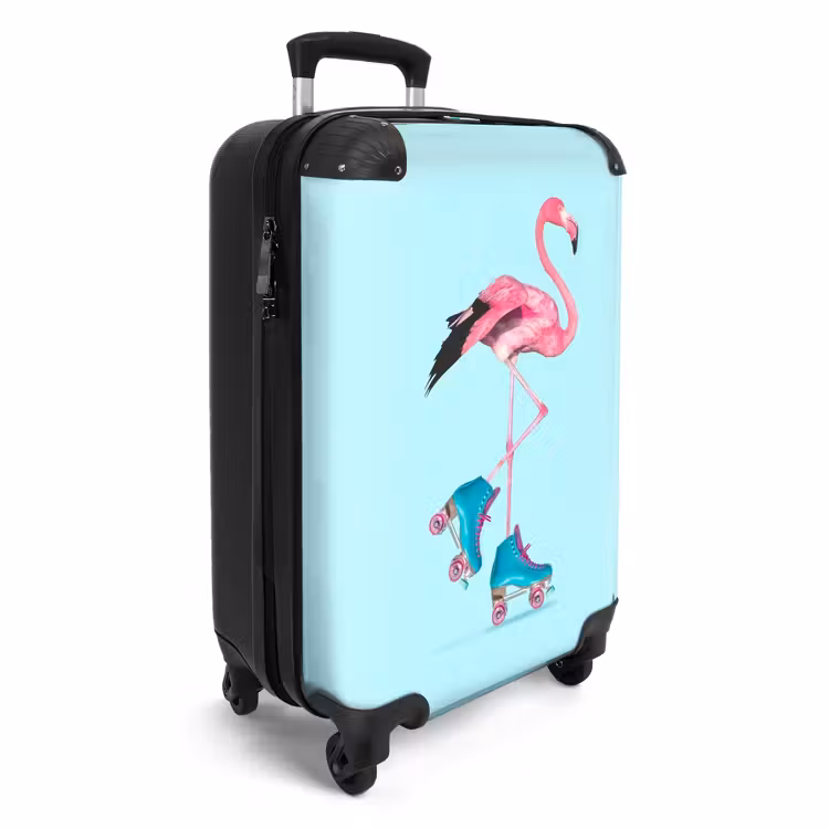 Suitcase - Flashy flamingo — 4