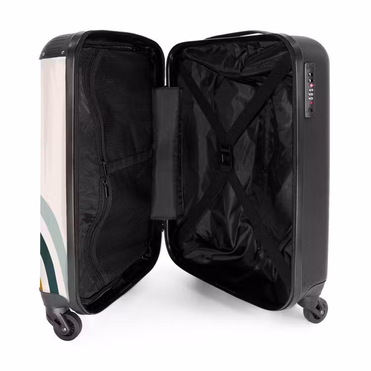 Suitcase - Raw rainbow aqua — 3