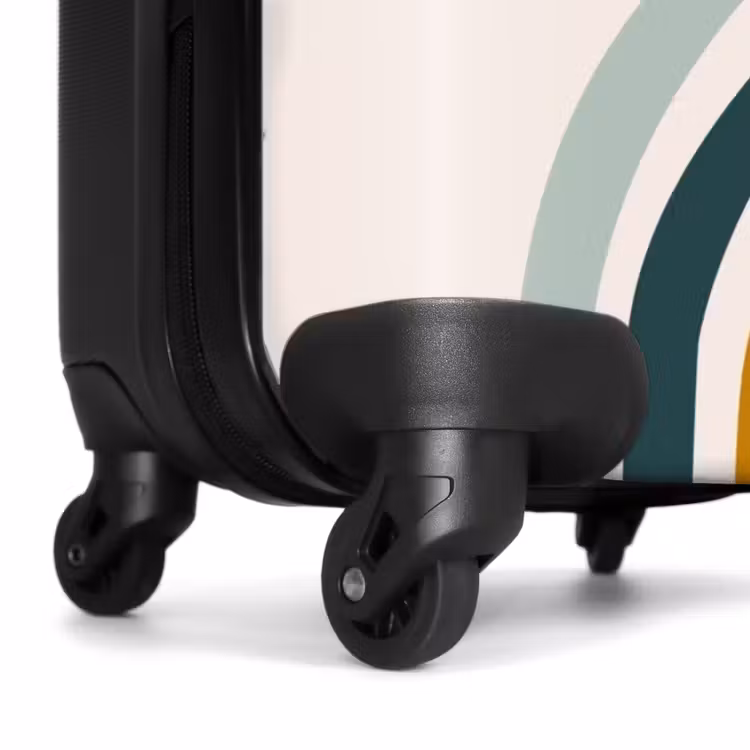 Suitcase - Raw rainbow aqua — 6