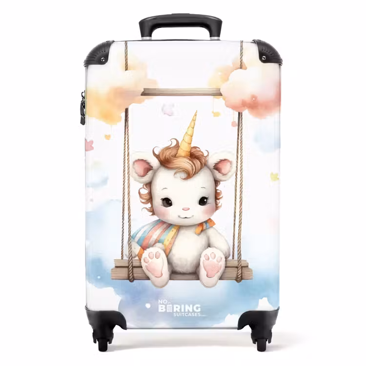 Suitcase - Rocking baby unicorn — 1