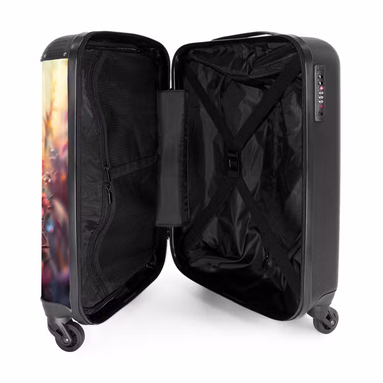 Suitcase - Butterfly flowers — 3
