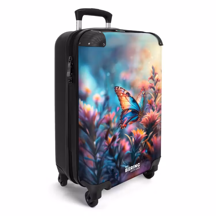 Suitcase - Butterfly flowers — 4
