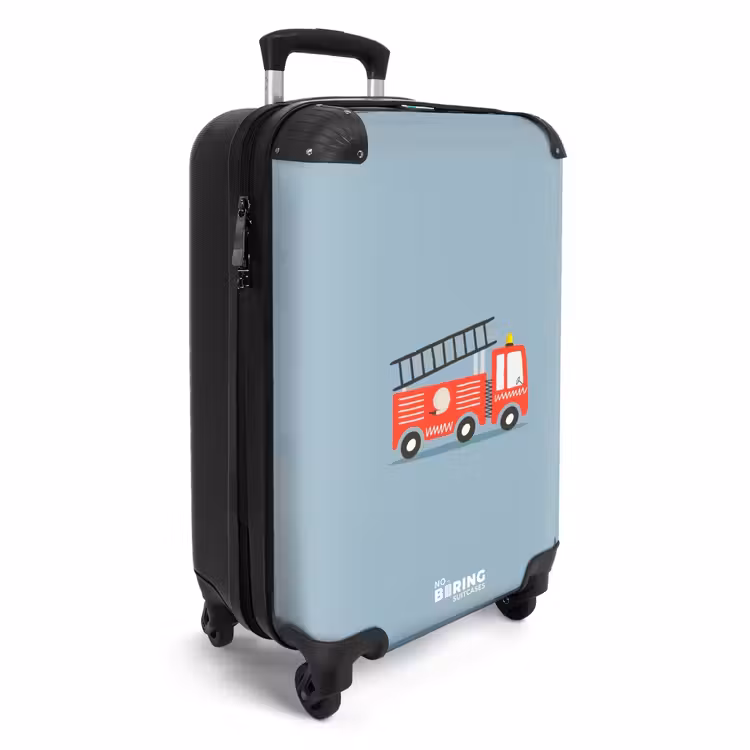 Suitcase - Fire engine blue background — 4
