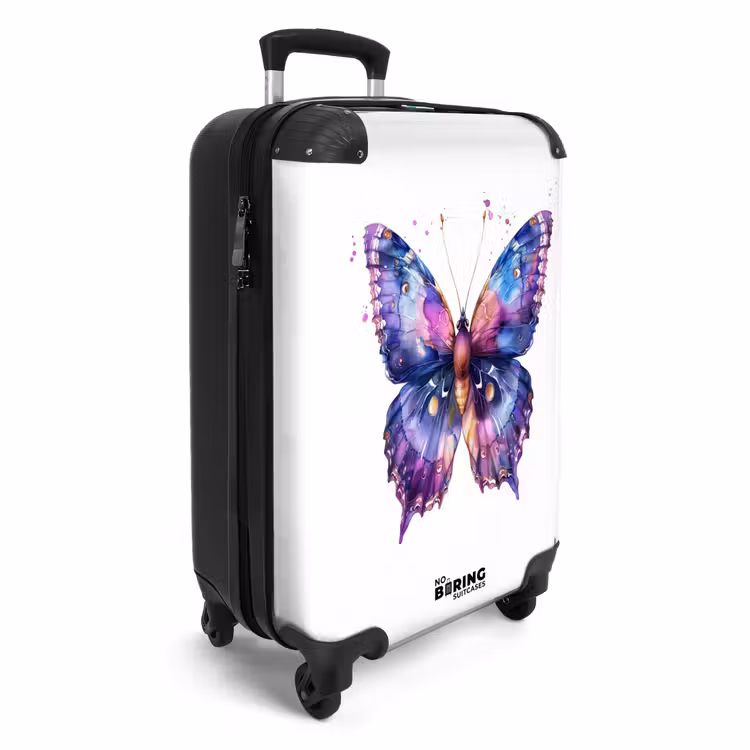 Suitcase - Purple splendor butterfly — 4