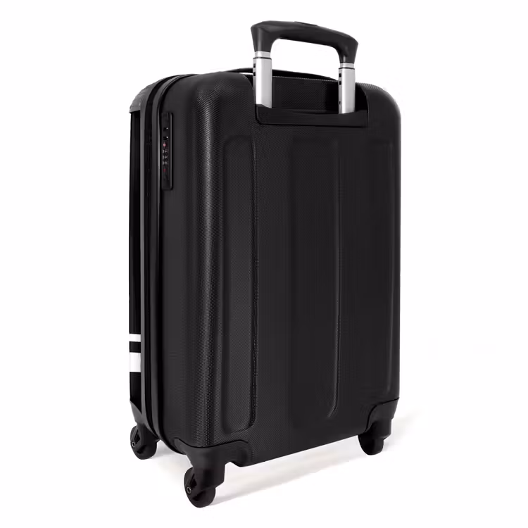 Suitcase - Black background with white cross pattern at lower left — 2