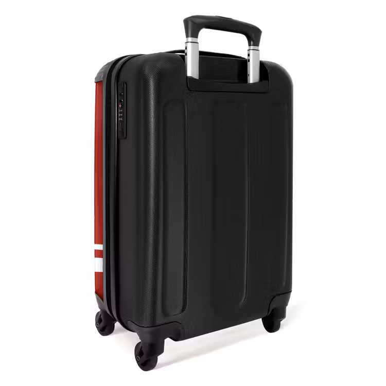Suitcase - Red background with white cross pattern at lower left — 2