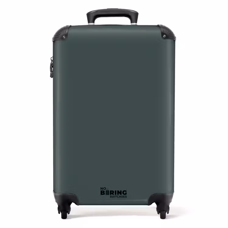 Suitcase - Deep dark green hue — 1
