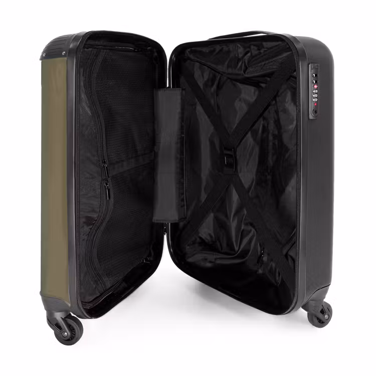 Suitcase - Olive green shade of brown — 3