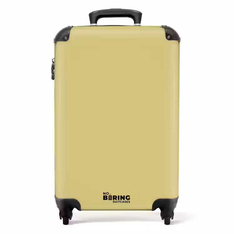 Suitcase - Soft yellow khaki shade — 1