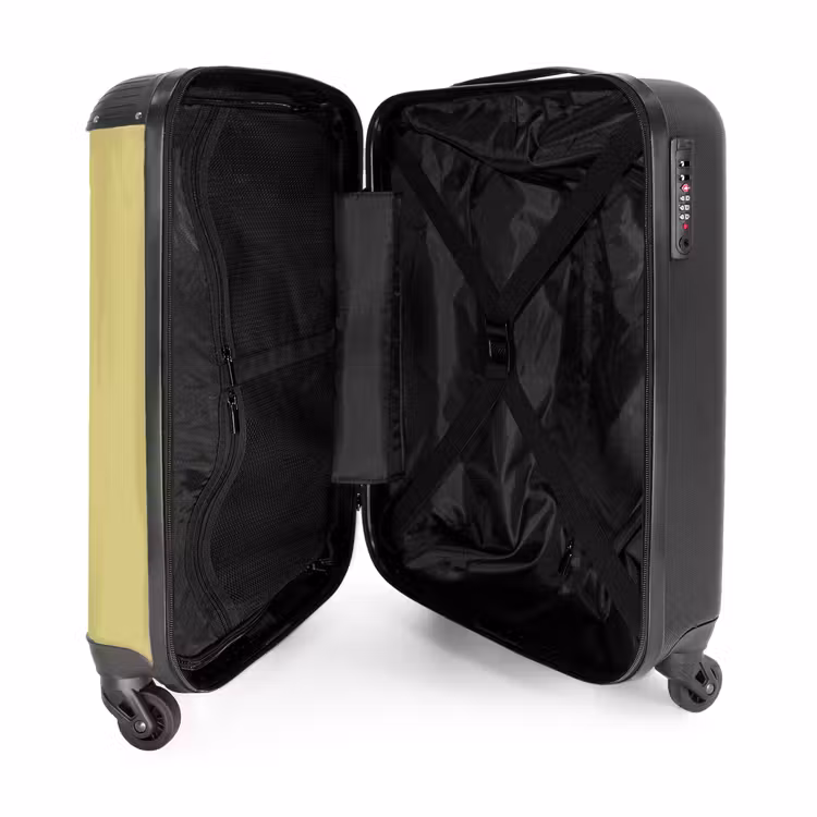 Suitcase - Soft yellow khaki shade — 3