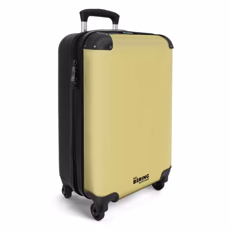 Suitcase - Soft yellow khaki shade — 4