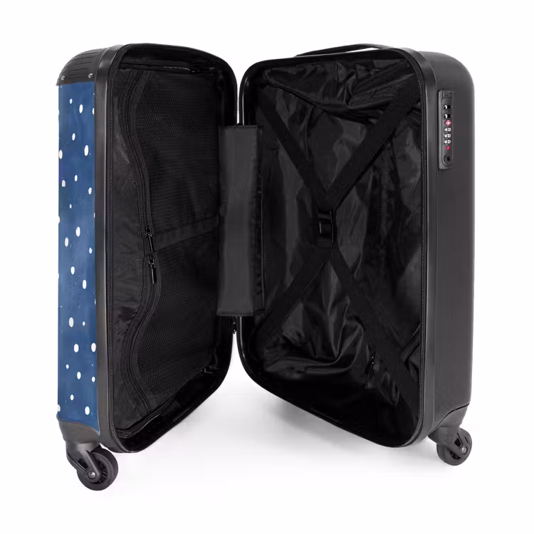 Suitcase - Dots pattern blue — 5