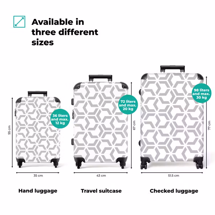 Suitcase - Graphic - Pattern - Modern — 3