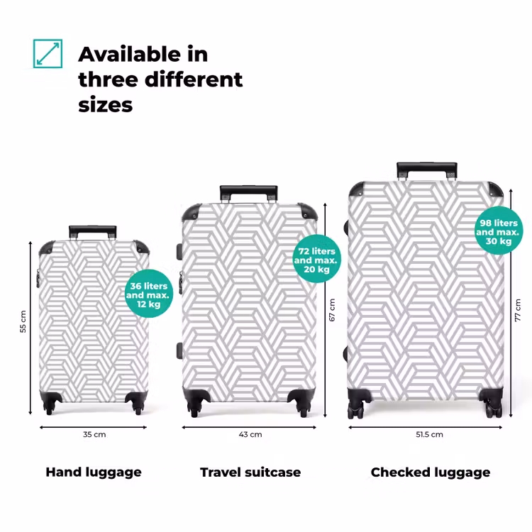 Suitcase - Graphic - Pattern - Modern - Striking — 3