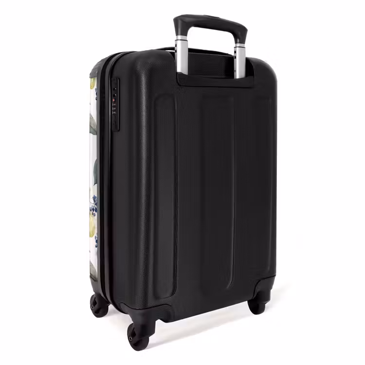 Suitcase - Lemon with blossom pattern — 4