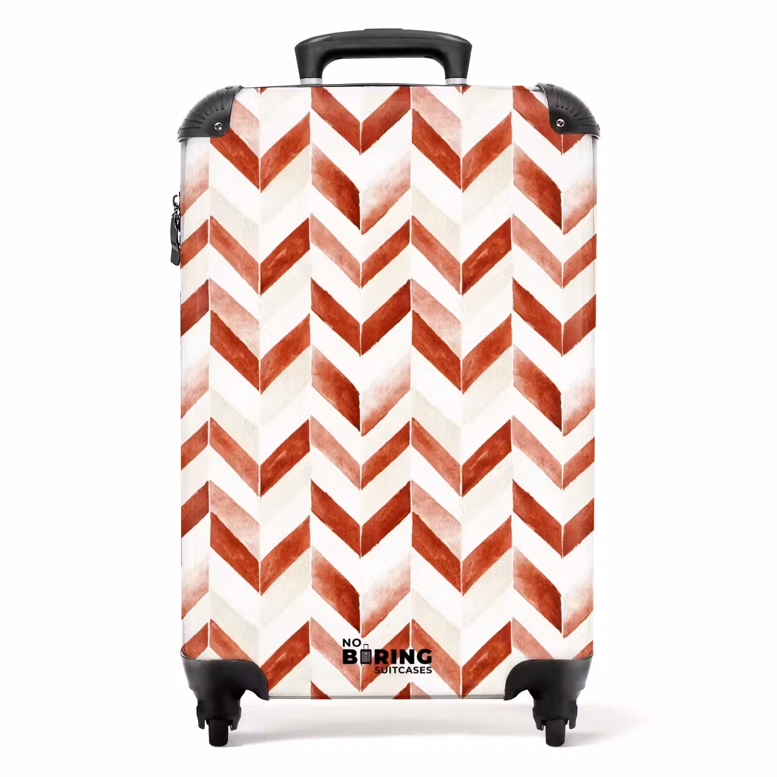 Suitcase - Arrows pattern red — 1