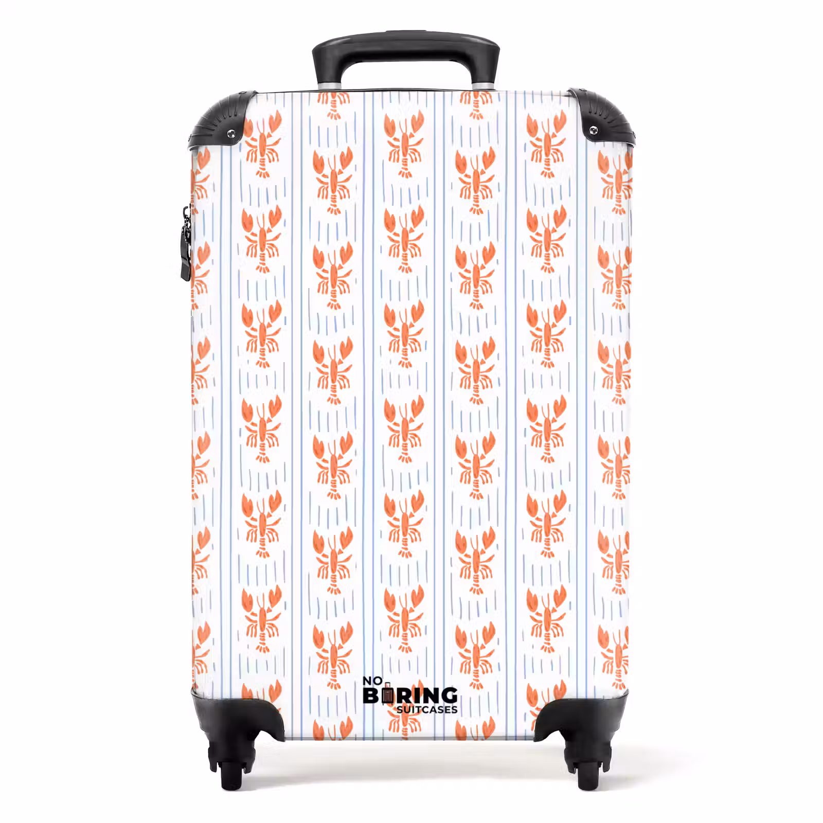 Suitcase - Cancer with stripes pattern blue — 1