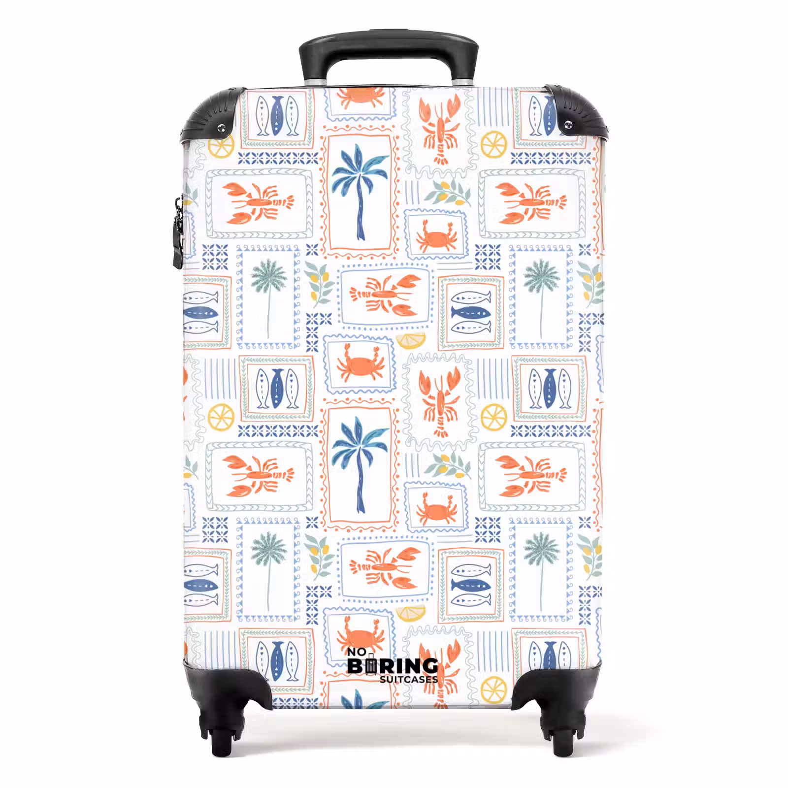 Suitcase - Lobster with summer pattern colorful — 1
