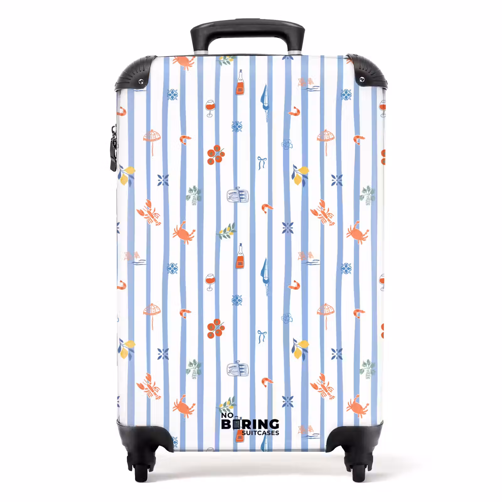 Suitcase - Striped vacation print colorful — 1