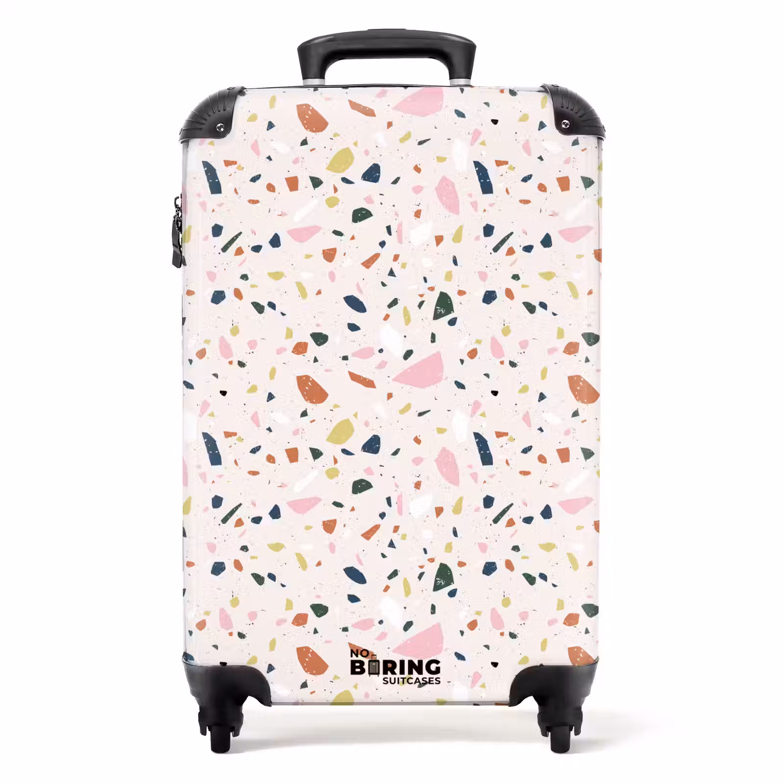 Suitcase - Terrazzo pattern colorful light pink — 1