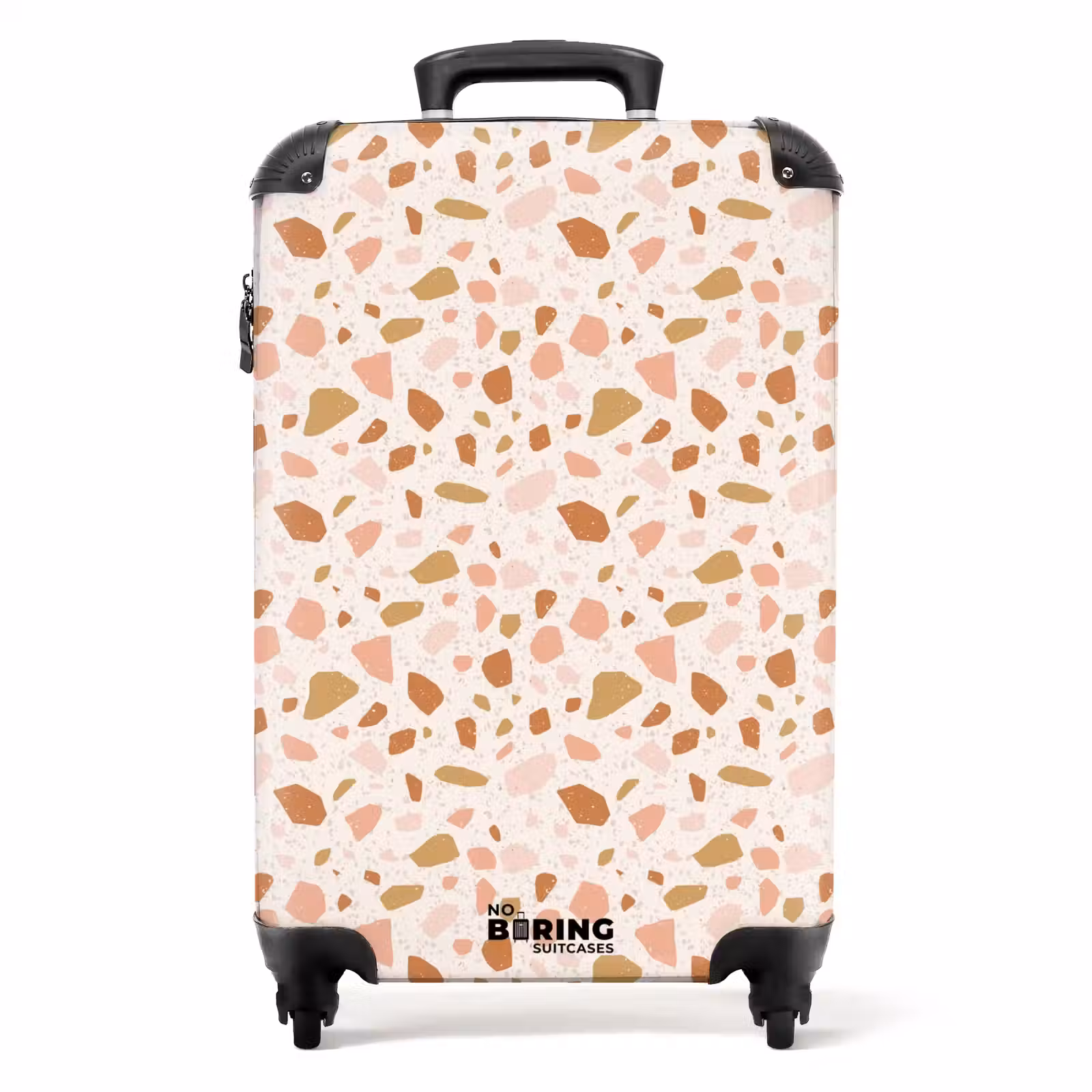 Suitcase - Terrazzo pattern multicolored beige pink — 1