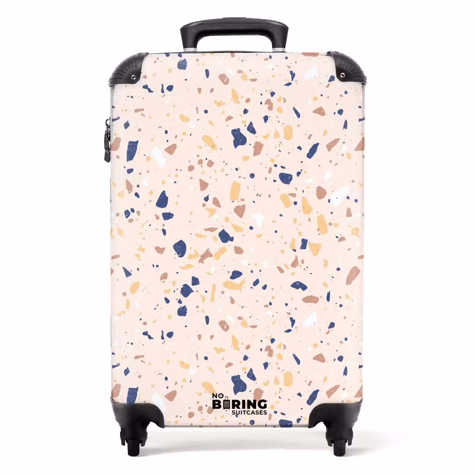 Suitcase - Terrazzo pattern multicolored blue — 1
