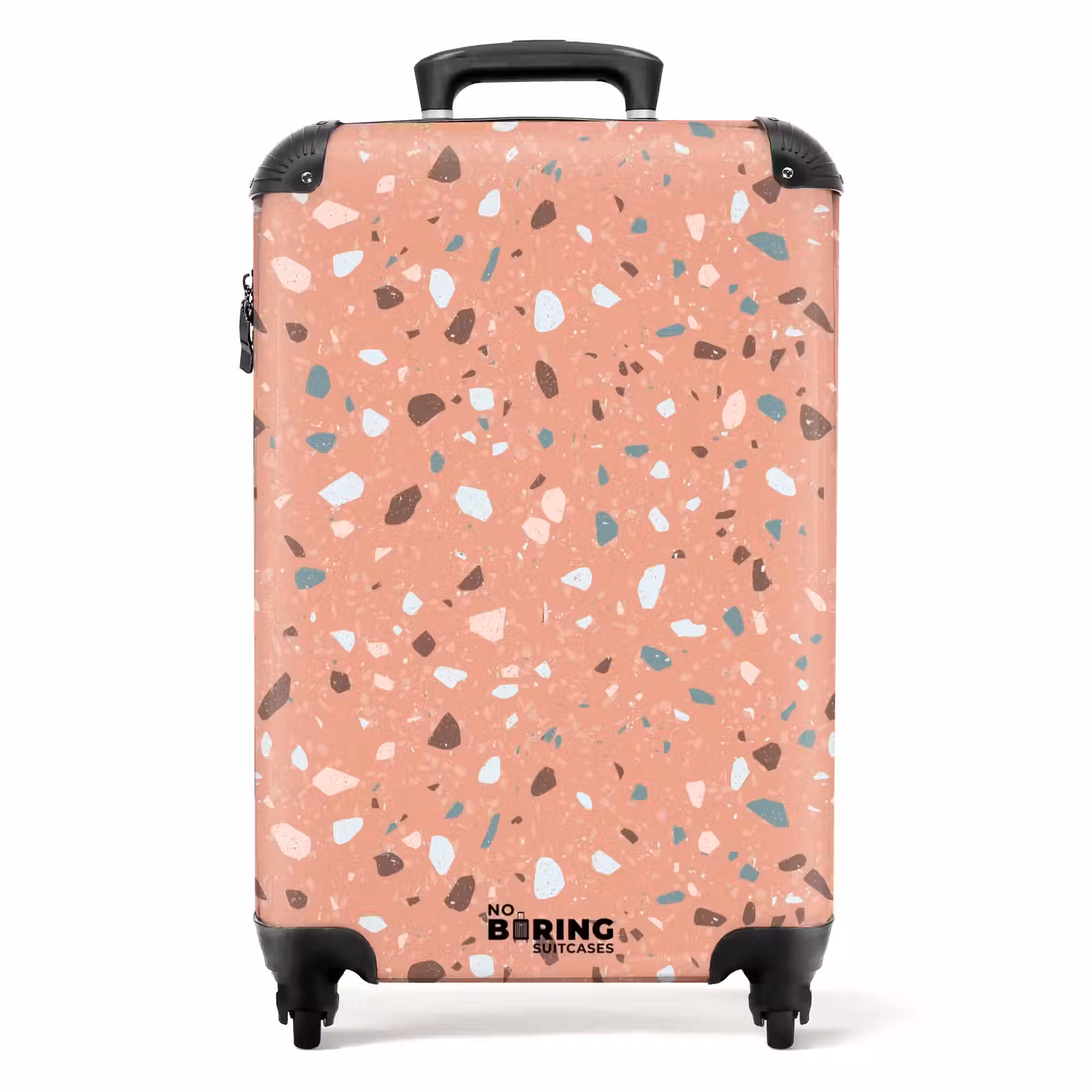 Suitcase - Terrazzo pattern multicolored pink — 1