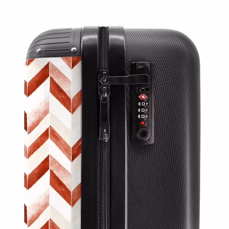 Suitcase - Arrows pattern red — 5
