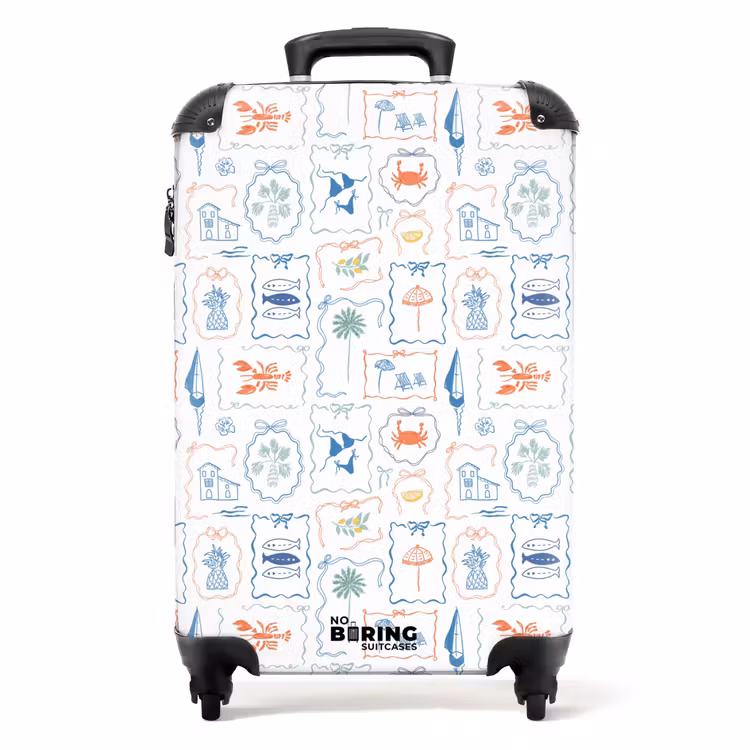 Suitcase - Bikini beach print colorful — 1
