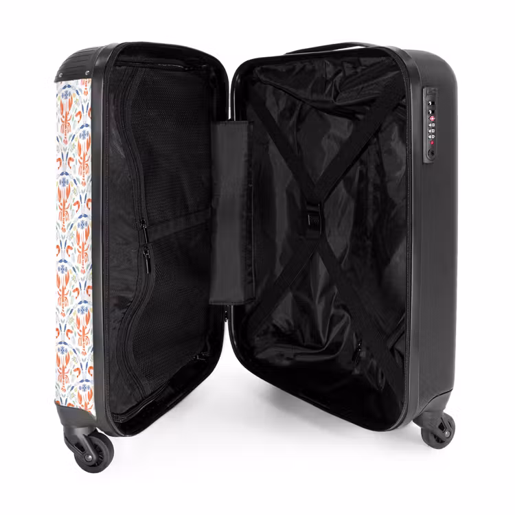 Suitcase - Crustacean pattern colorful — 3