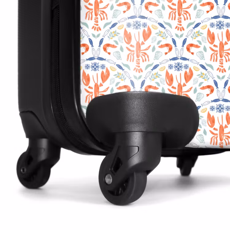 Suitcase - Crustacean pattern colorful — 6