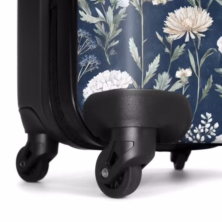 Suitcase - Flower pattern blue — 6