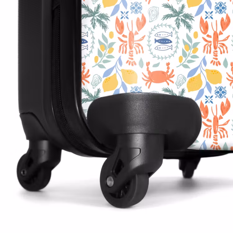 Suitcase - Lobster and lemon pattern colorful — 6