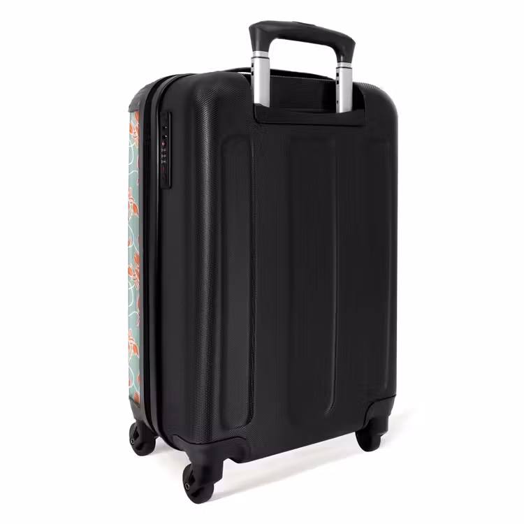 Suitcase - Lobster print green — 2