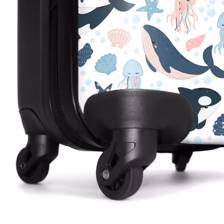 Suitcase - Ocean animals colorful — 7