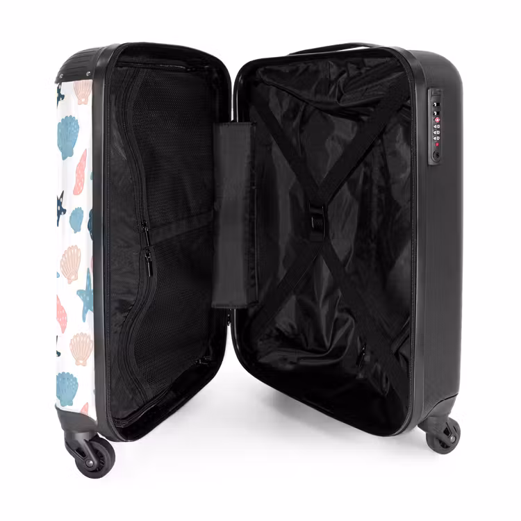 Suitcase - Shells pattern colorful — 5