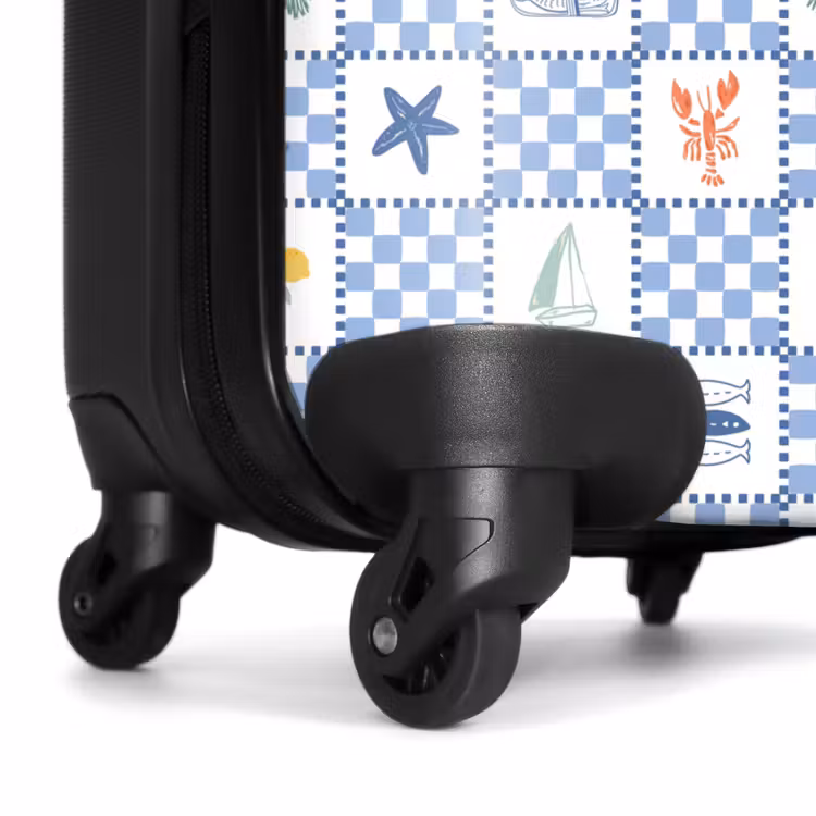 Suitcase - Square summer print blue — 6