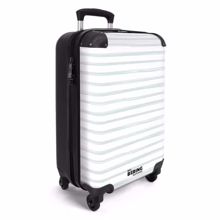 Suitcase - Stripes pattern green — 4