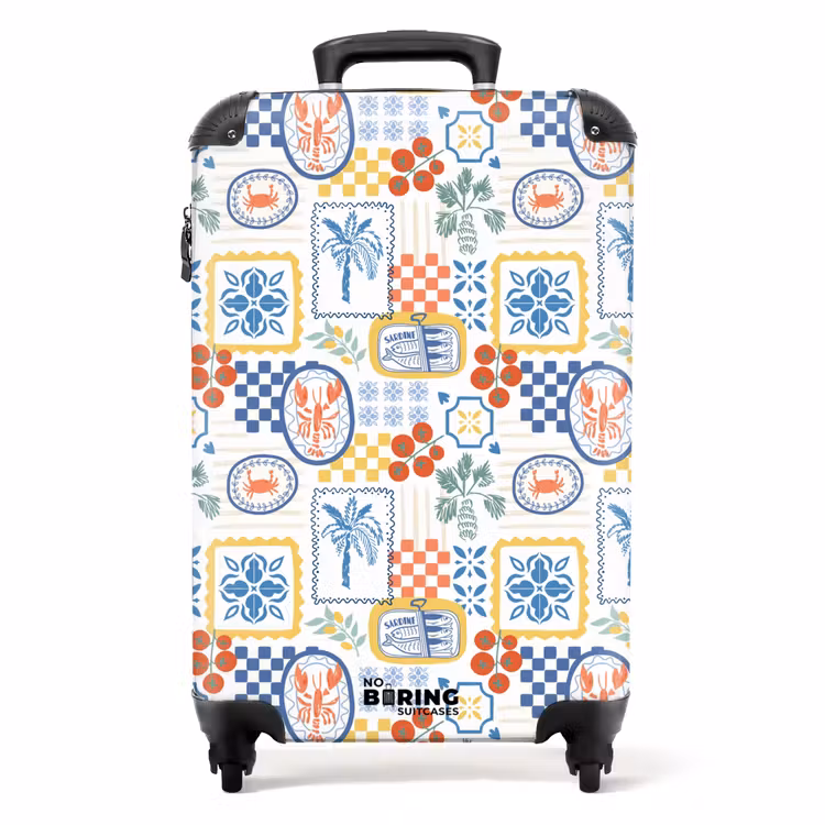 Suitcase - Summer beach print colorful — 1