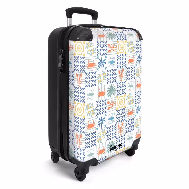 Suitcase - Summer tile pattern colorful — 4
